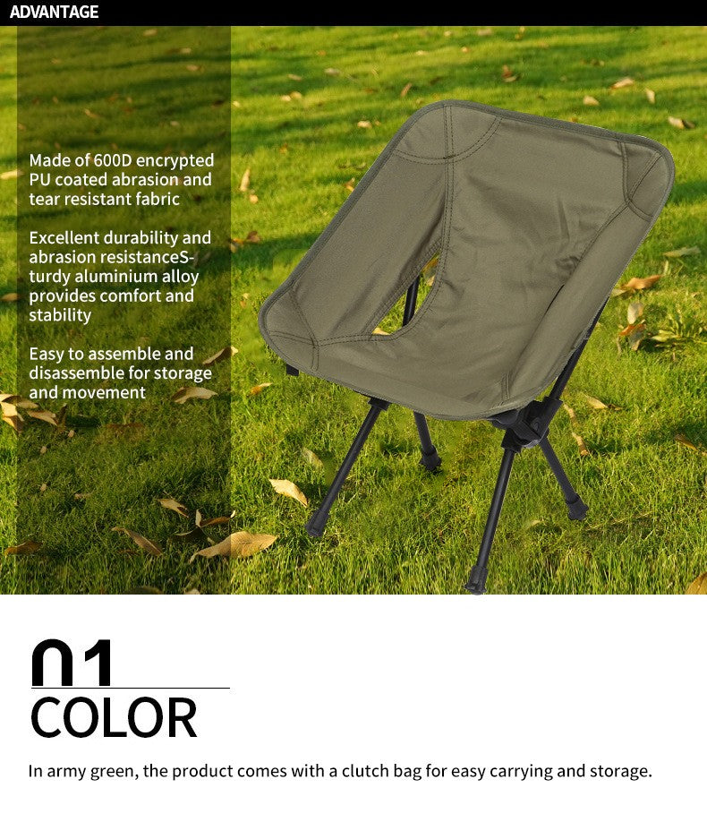 Ultralight Detachable Folding Camp Chair — Backpacking & Fishing