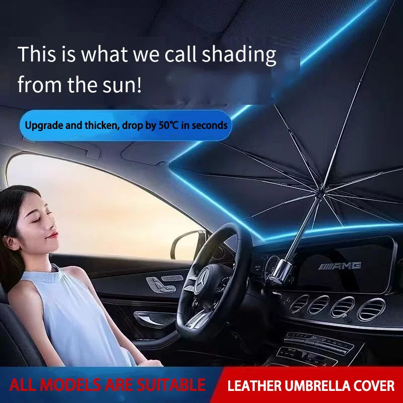 Car parasol inside the front windshield sunscreen sunshade artifact car sunscreen insulation sunshade portable storage