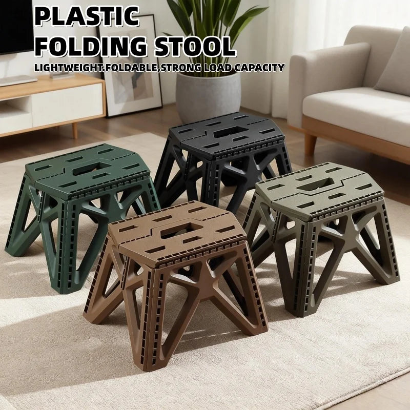Compact Folding Camp Stool — Lightweight Footrest