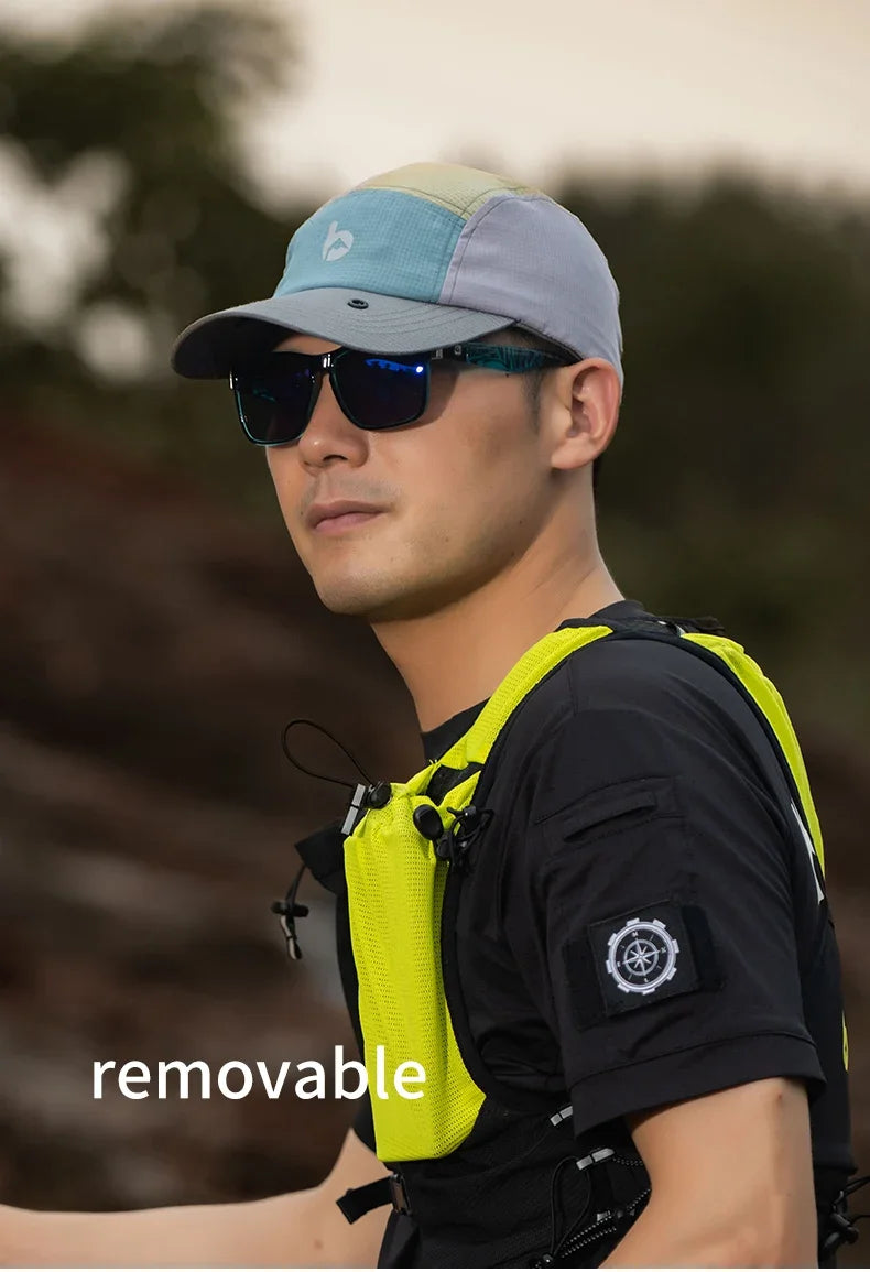 UPF 50 Sun Hat with Removable Neck Flap — Hiking & Fishing