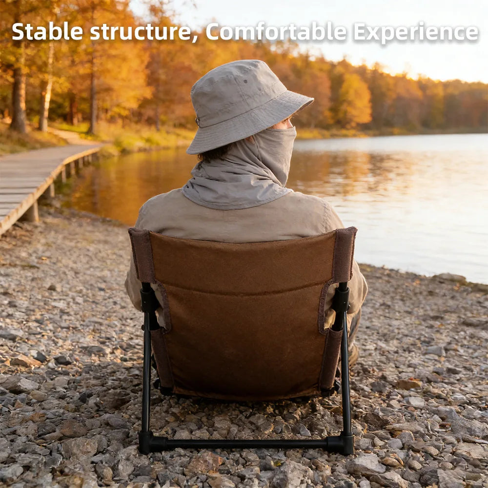 Lightweight Folding Low-Back Camp Recliner