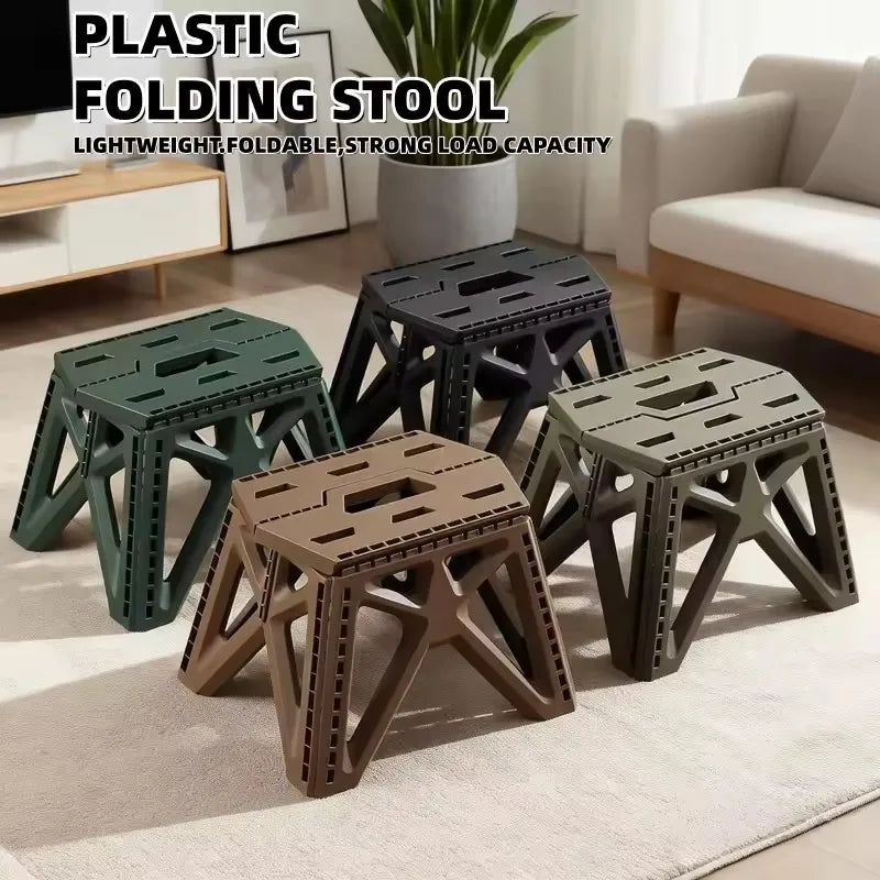 Compact Folding Camp Stool — Lightweight Footrest