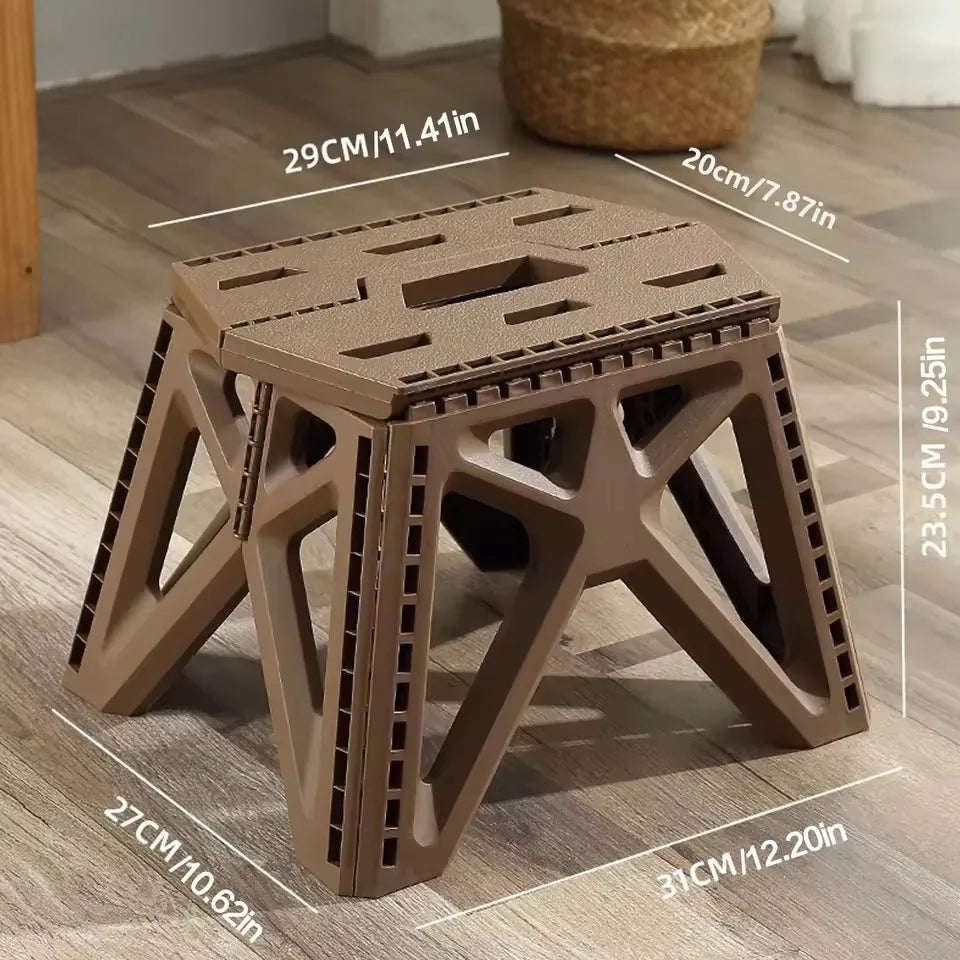 Compact Folding Camp Stool — Lightweight Footrest