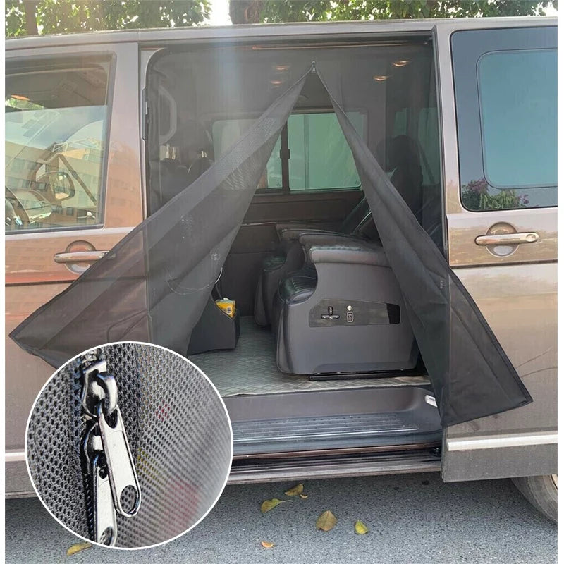 FOR VW T5 T6 Sliding Door Magnetic Insect Mosquito Shading Fly Screen Net for Camper Auto Vehicle Interior Accessories