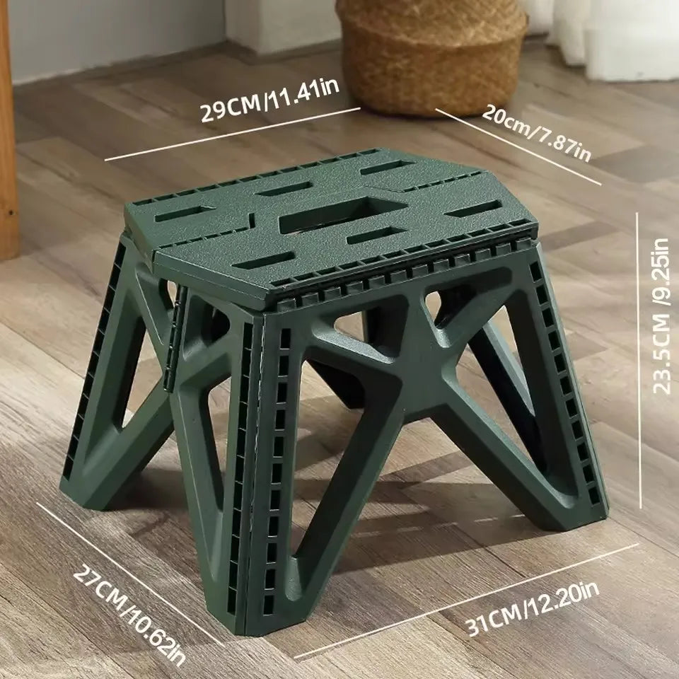 Compact Folding Camp Stool — Lightweight Footrest