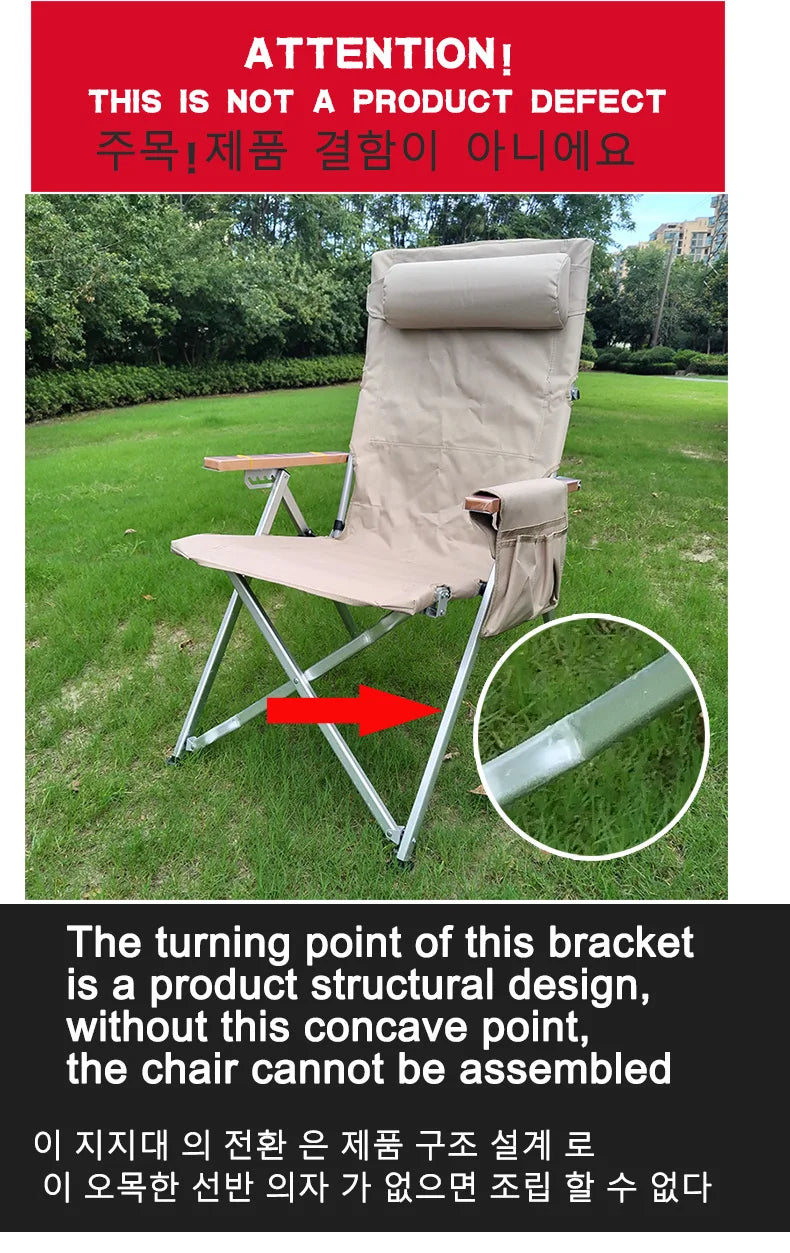 Lohascamping 5-Position Reclining Aluminum Camp Chair