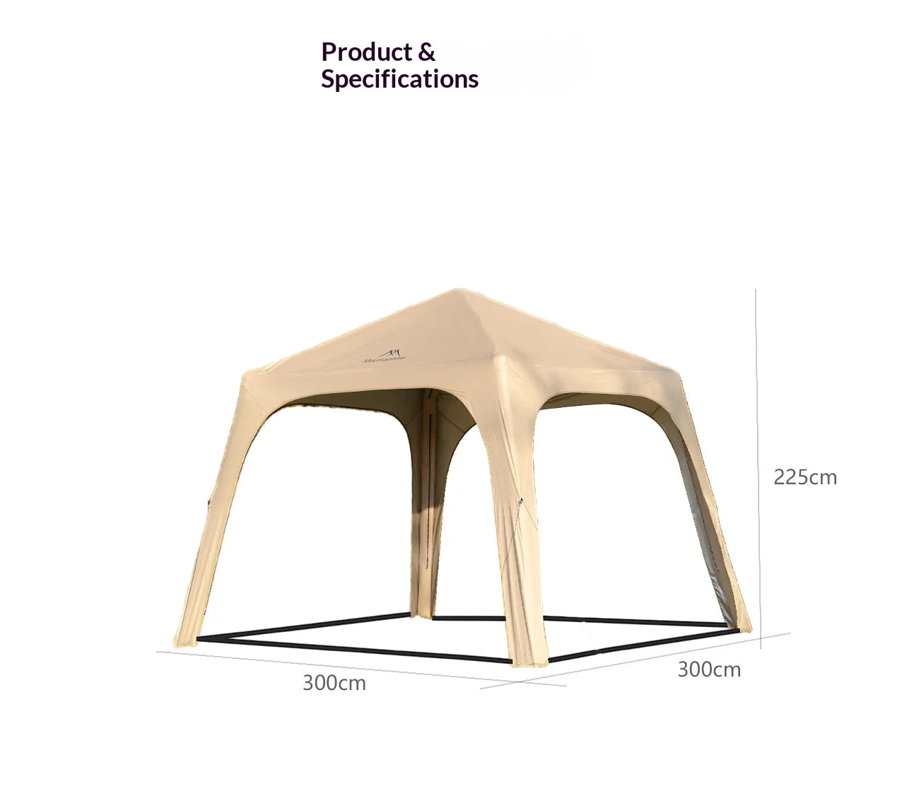 MOUNTAINHIKER Inflatable Camping Tent Easy To Set Up Suitable for All Seasons Accommodates 4-6 People Outdoor Dome Tent 2000+