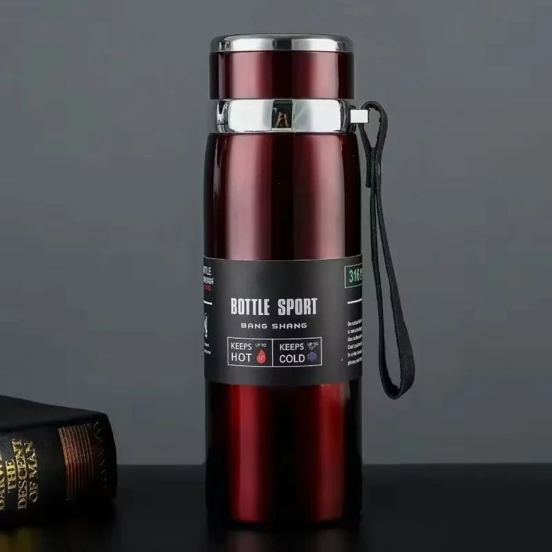1L Stainless Steel Vacuum Thermal Water Bottle