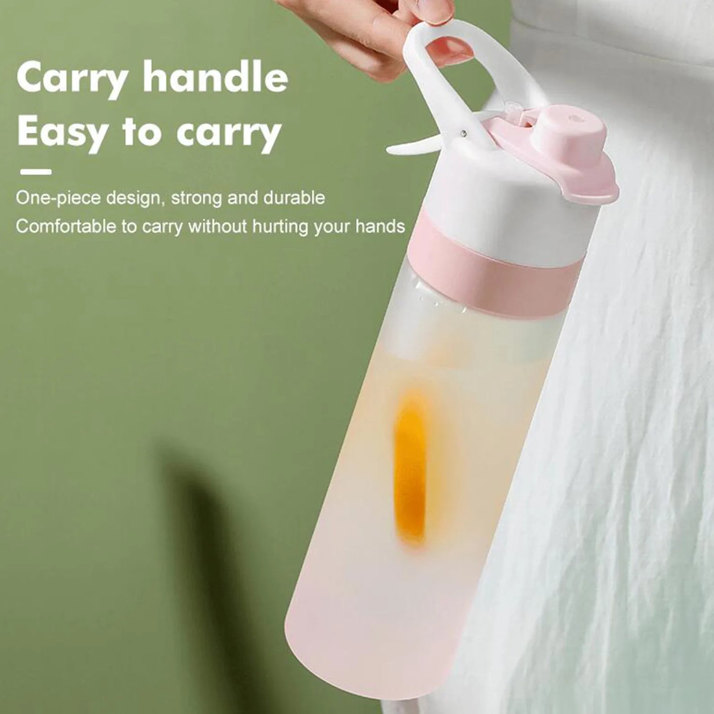 Gradient Spray-Mist Sports Water Bottle