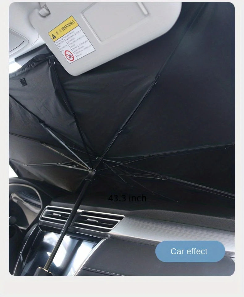 Car parasol inside the front windshield sunscreen sunshade artifact car sunscreen insulation sunshade portable storage