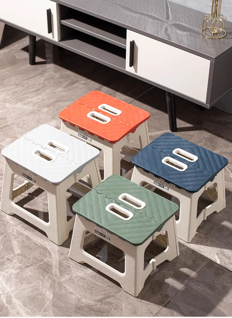 MUMUCC plastic thickened folding chair, portable outdoor camping chair, beach folding chair, family children's chair
