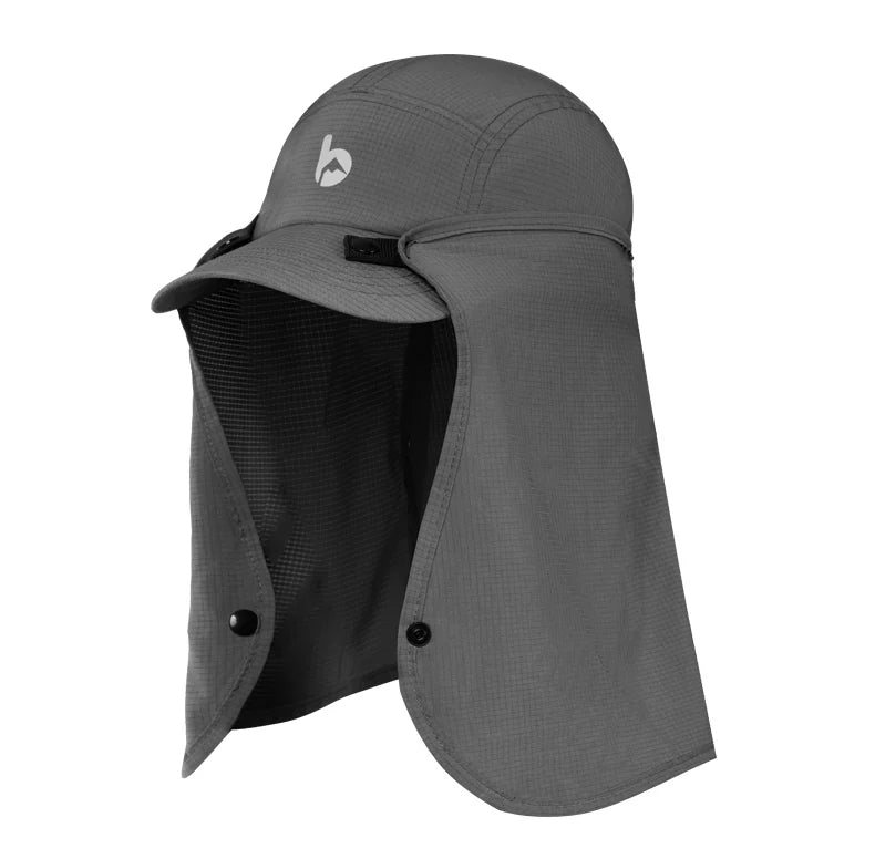 UPF 50 Sun Hat with Removable Neck Flap — Hiking & Fishing
