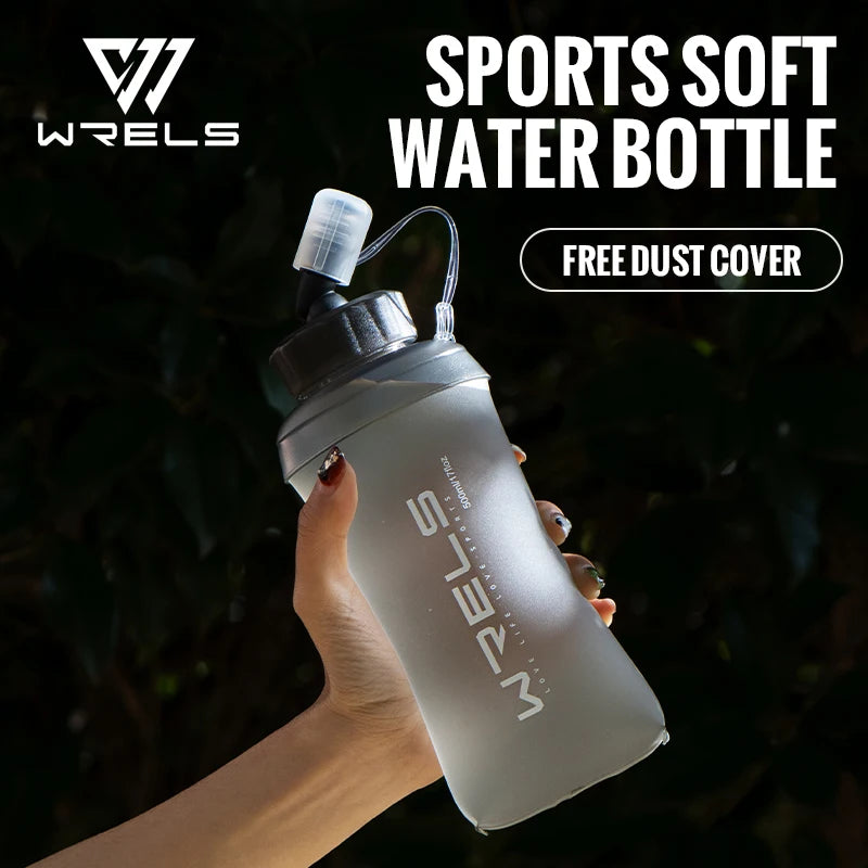 WRELS Foldable Soft Flask 350ml / 500ml — BPA-Free Running Bottle