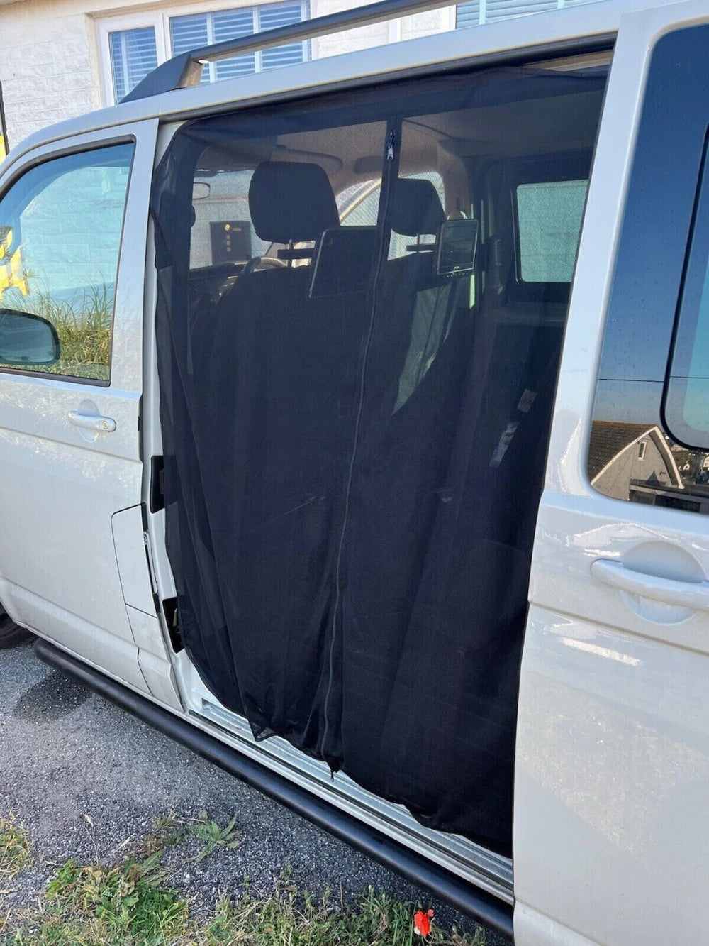 FOR VW T5 T6 Sliding Door Magnetic Insect Mosquito Shading Fly Screen Net for Camper Auto Vehicle Interior Accessories