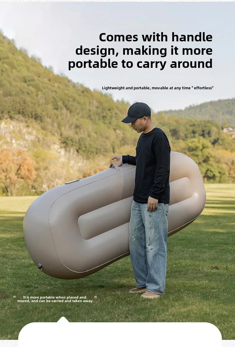 Self-Inflating Air Sofa Bed — Camping Mattress 180×75×58 cm