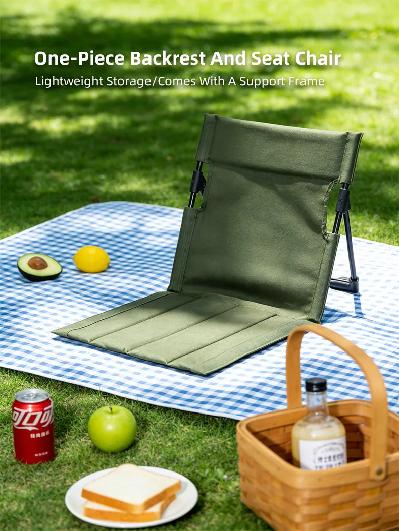Lightweight Folding Low-Back Camp Recliner