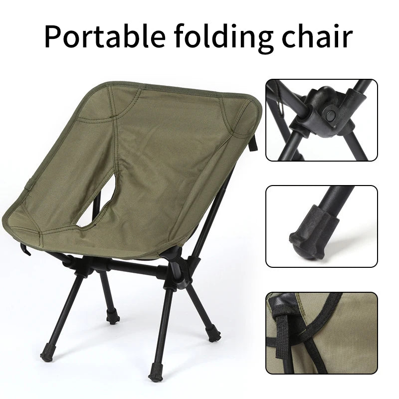 Ultralight Detachable Folding Camp Chair — Backpacking & Fishing