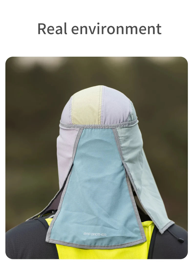 UPF 50 Sun Hat with Removable Neck Flap — Hiking & Fishing