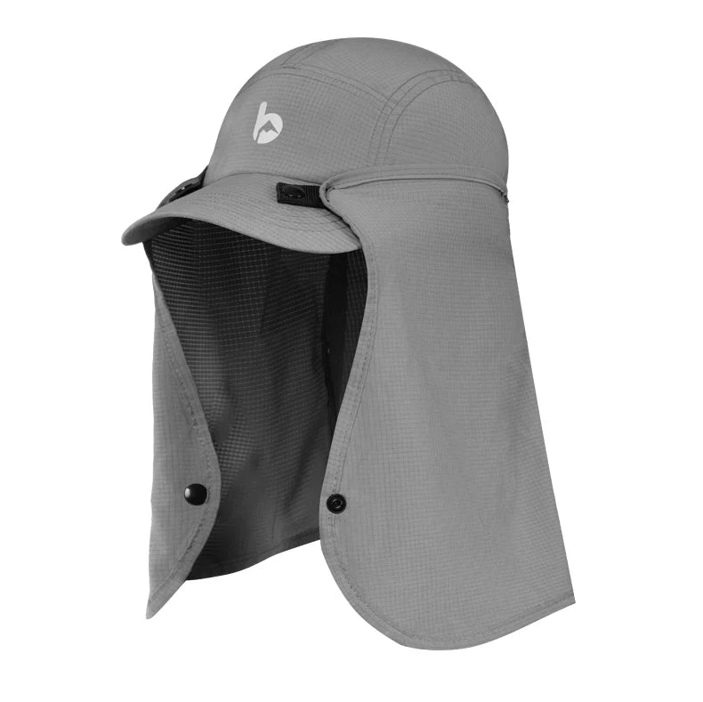 UPF 50 Sun Hat with Removable Neck Flap — Hiking & Fishing