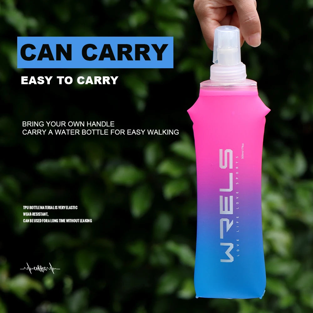WRELS Collapsible Soft Water Bottle — BPA-Free TPU Flask