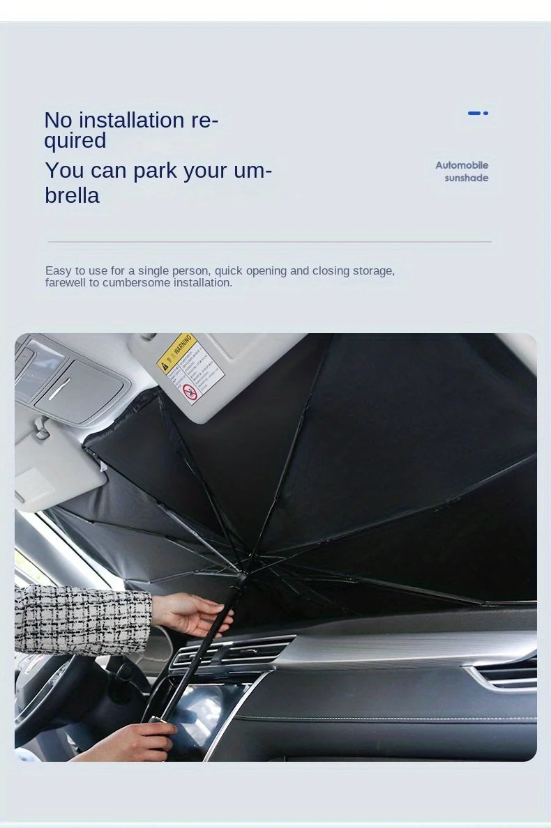 Car parasol inside the front windshield sunscreen sunshade artifact car sunscreen insulation sunshade portable storage