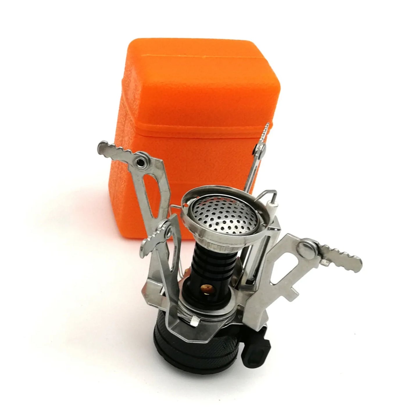 Piezo Ignition Backpacking Stove — Wind-Resistant Burner