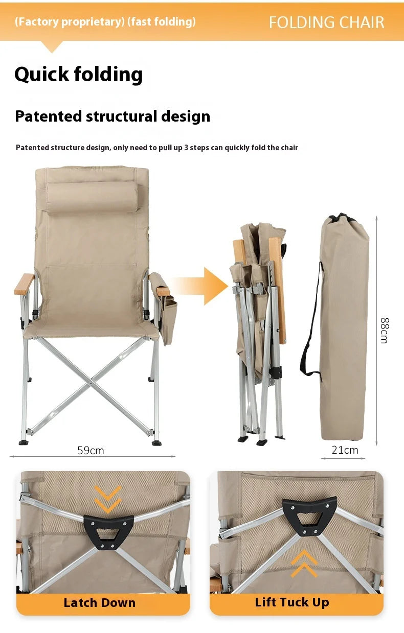 Lohascamping 5-Position Reclining Aluminum Camp Chair
