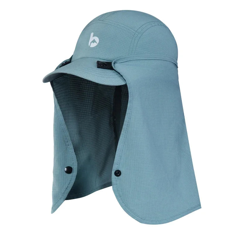 UPF 50 Sun Hat with Removable Neck Flap — Hiking & Fishing