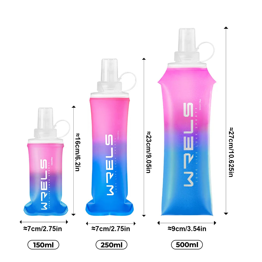 WRELS Collapsible Soft Water Bottle — BPA-Free TPU Flask