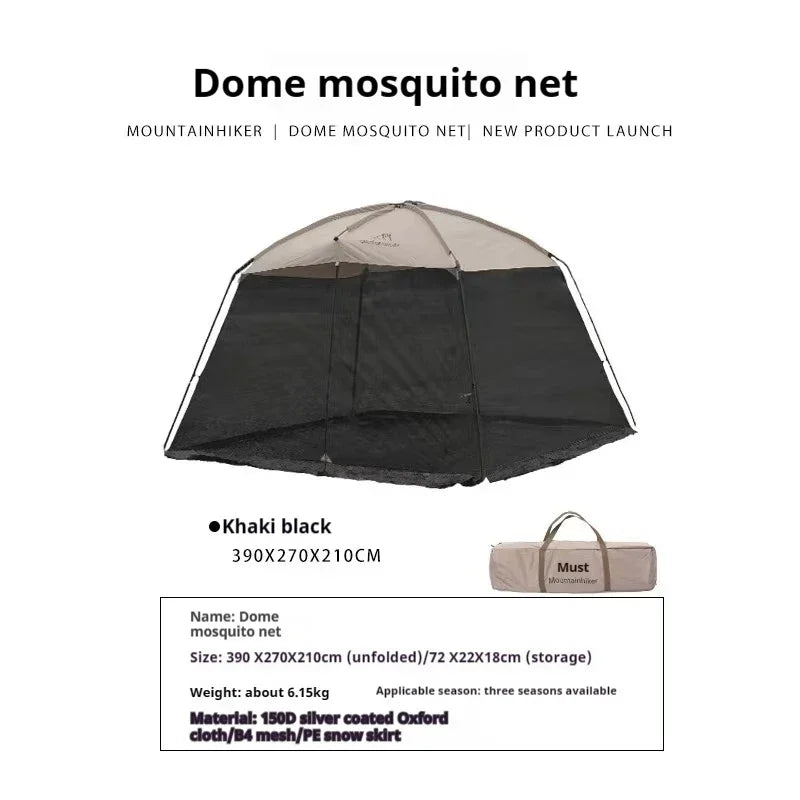 Pop-Up Mosquito Net Awning Tent — Waterproof Beach Shelter