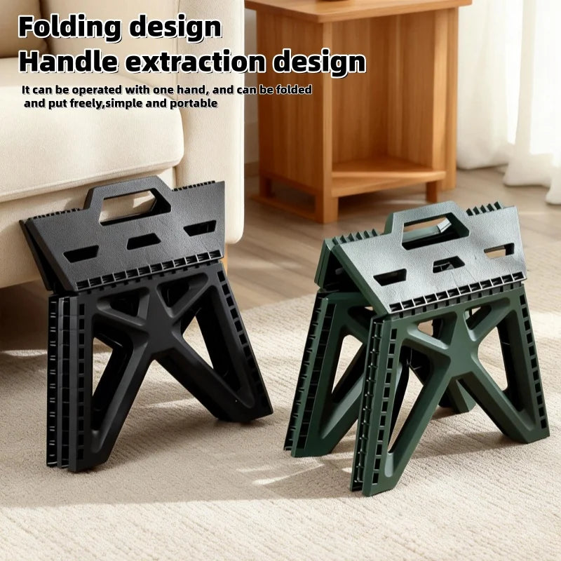 Compact Folding Camp Stool — Lightweight Footrest