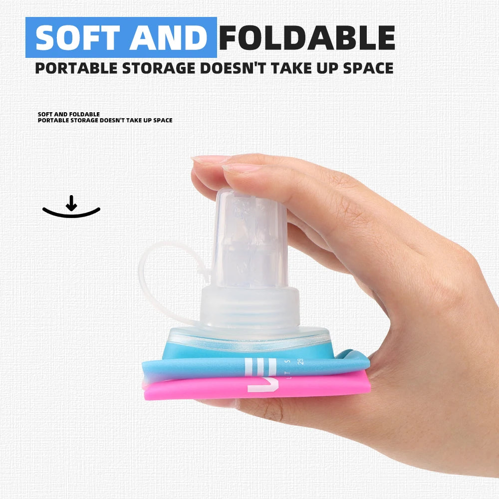 WRELS Collapsible Soft Water Bottle — BPA-Free TPU Flask