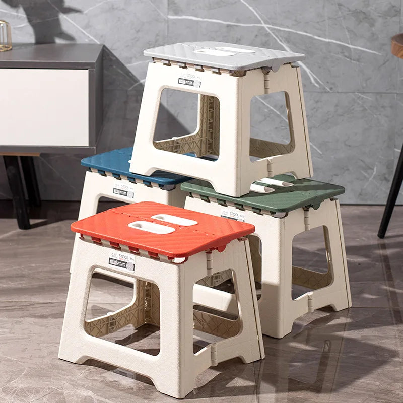 MUMUCC plastic thickened folding chair, portable outdoor camping chair, beach folding chair, family children's chair