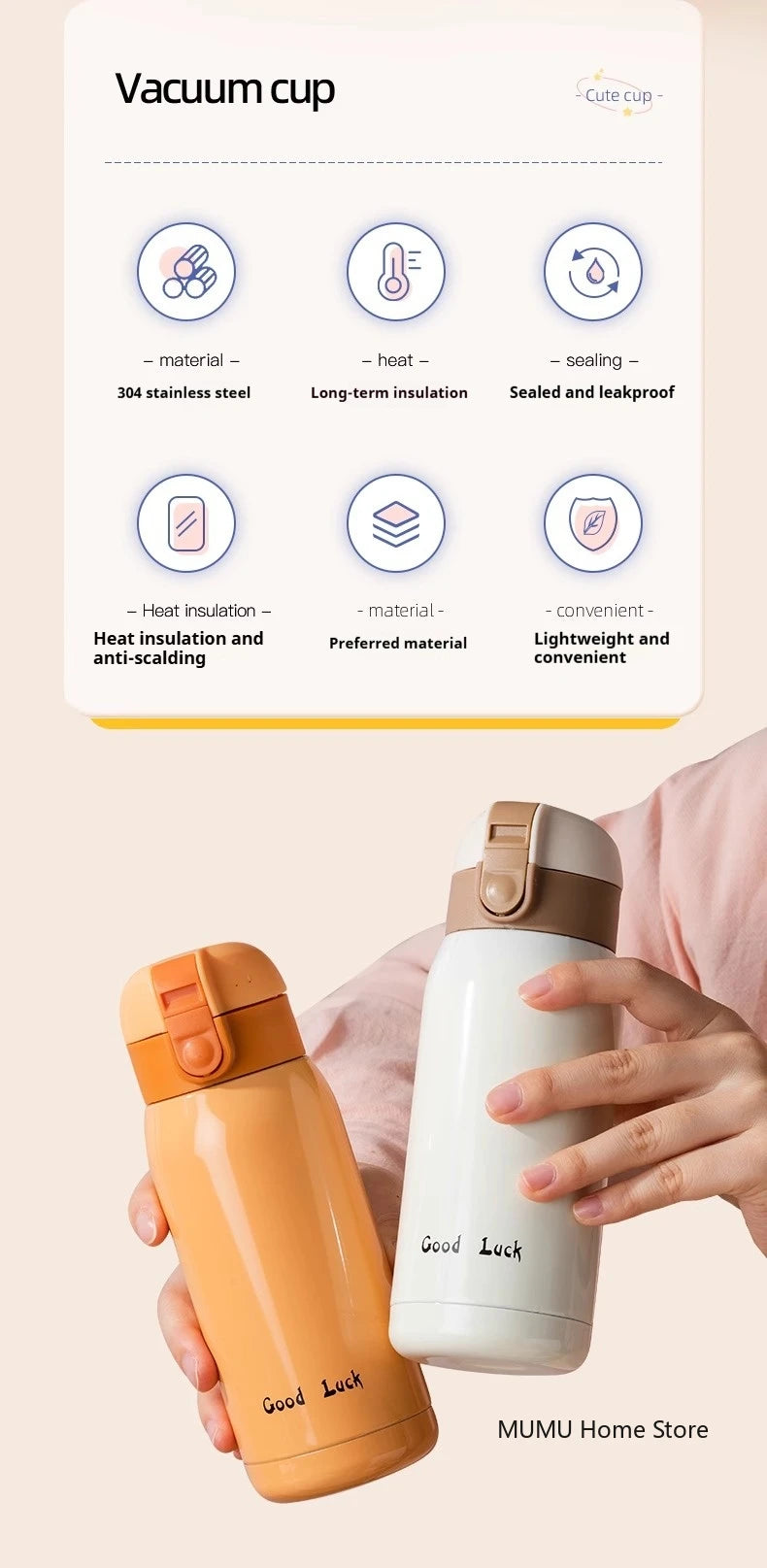 Mini Stainless Steel Pocket Thermos Cup — 200ml / 350ml