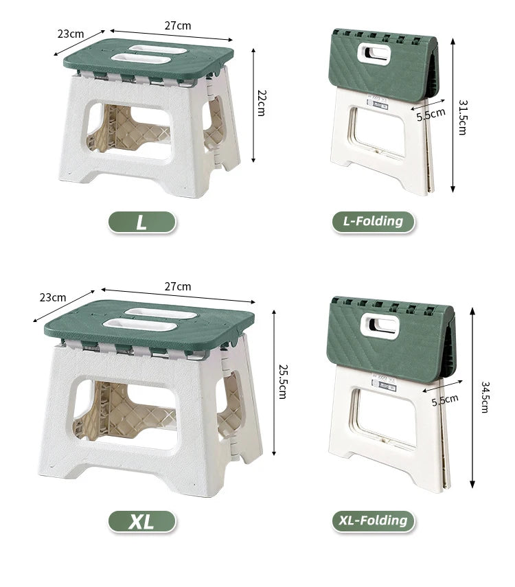MUMUCC plastic thickened folding chair, portable outdoor camping chair, beach folding chair, family children's chair