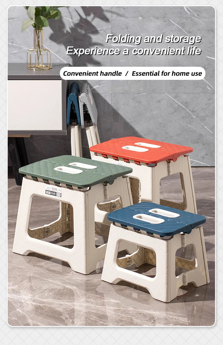 MUMUCC plastic thickened folding chair, portable outdoor camping chair, beach folding chair, family children's chair