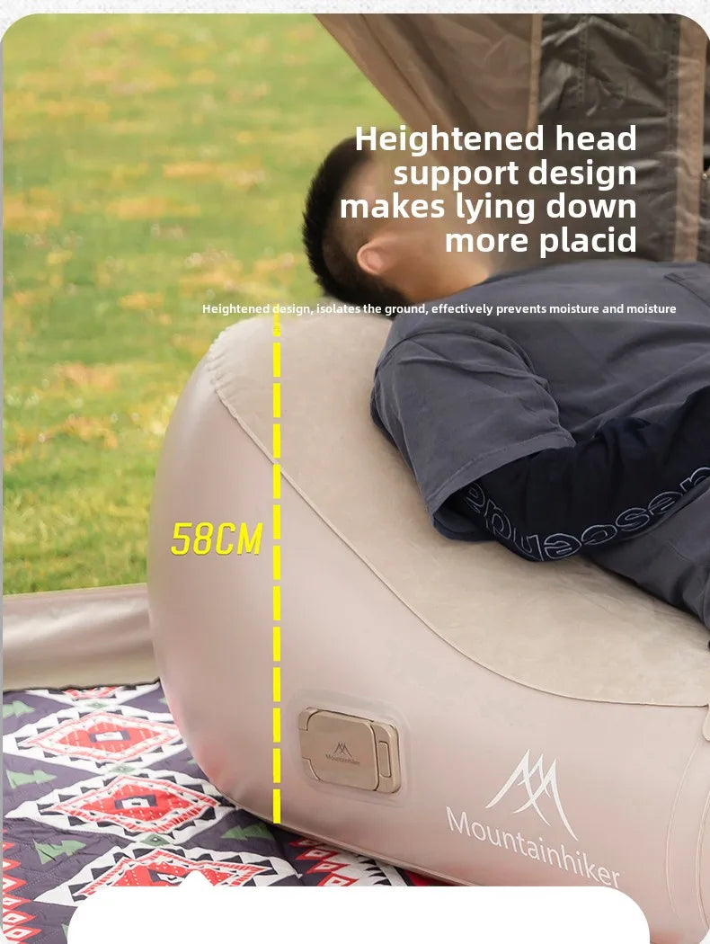 Self-Inflating Air Sofa Bed — Camping Mattress 180×75×58 cm