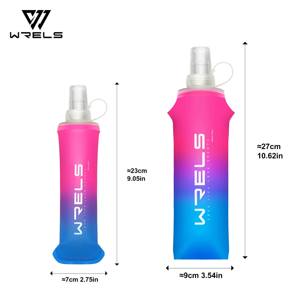 WRELS Collapsible Soft Water Bottle — BPA-Free TPU Flask