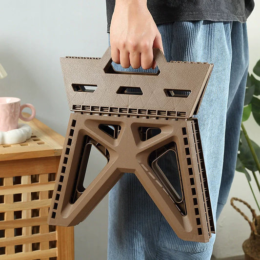 Compact Folding Camp Stool — Lightweight Footrest