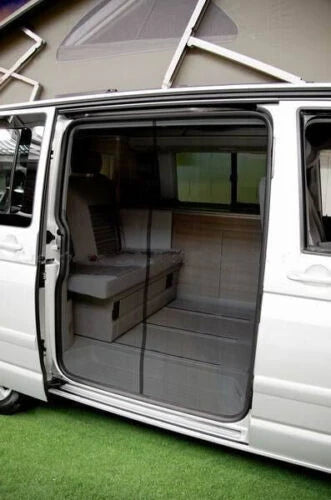 FOR VW T5 T6 Sliding Door Magnetic Insect Mosquito Shading Fly Screen Net for Camper Auto Vehicle Interior Accessories