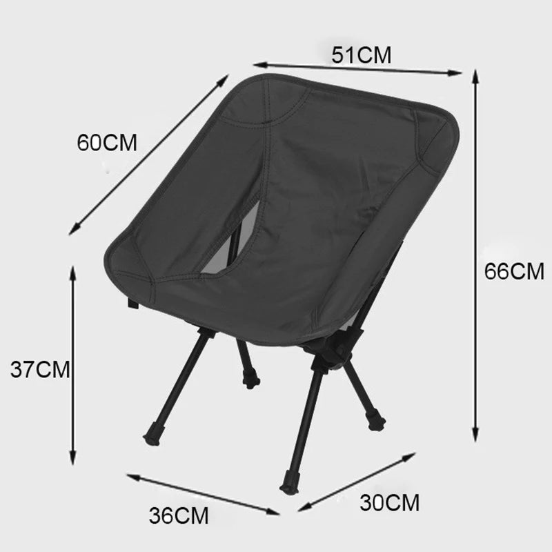 Ultralight Detachable Folding Camp Chair — Backpacking & Fishing