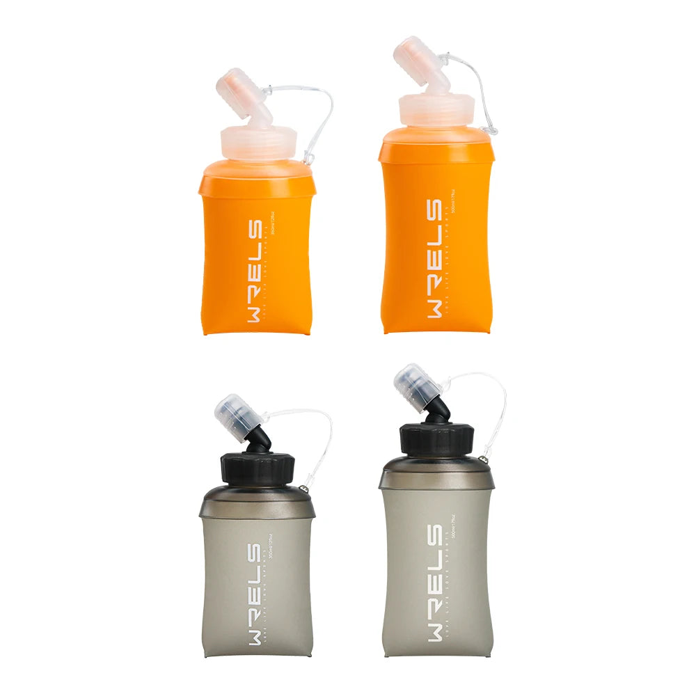 WRELS Foldable Soft Flask 350ml / 500ml — BPA-Free Running Bottle
