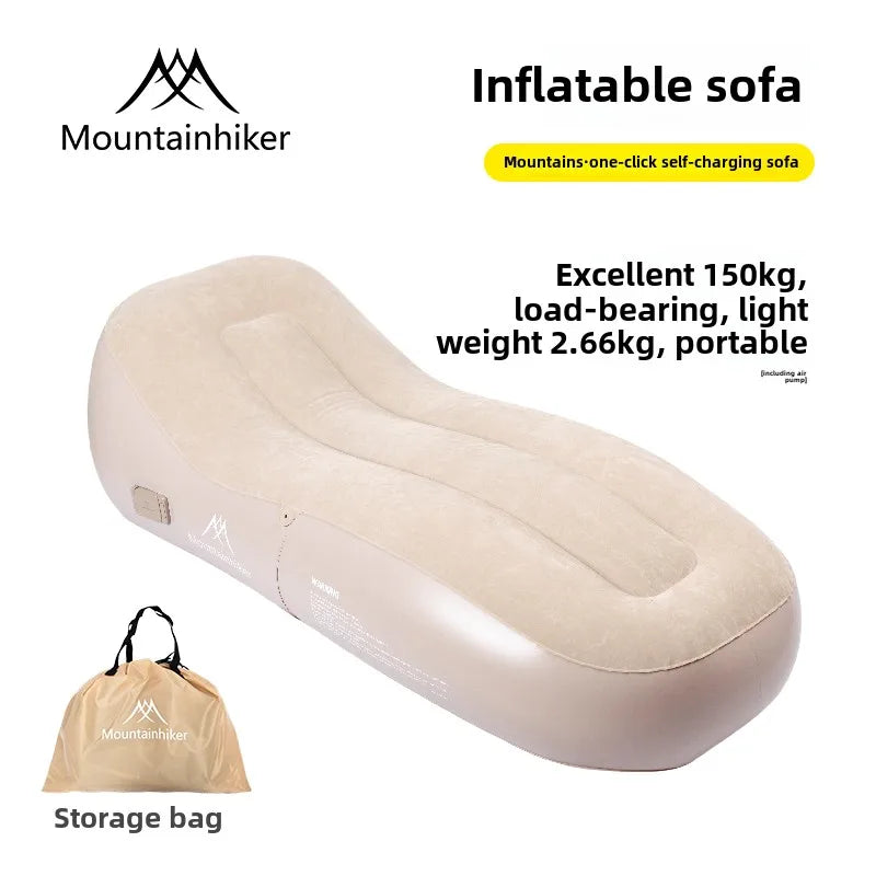 Self-Inflating Air Sofa Bed — Camping Mattress 180×75×58 cm