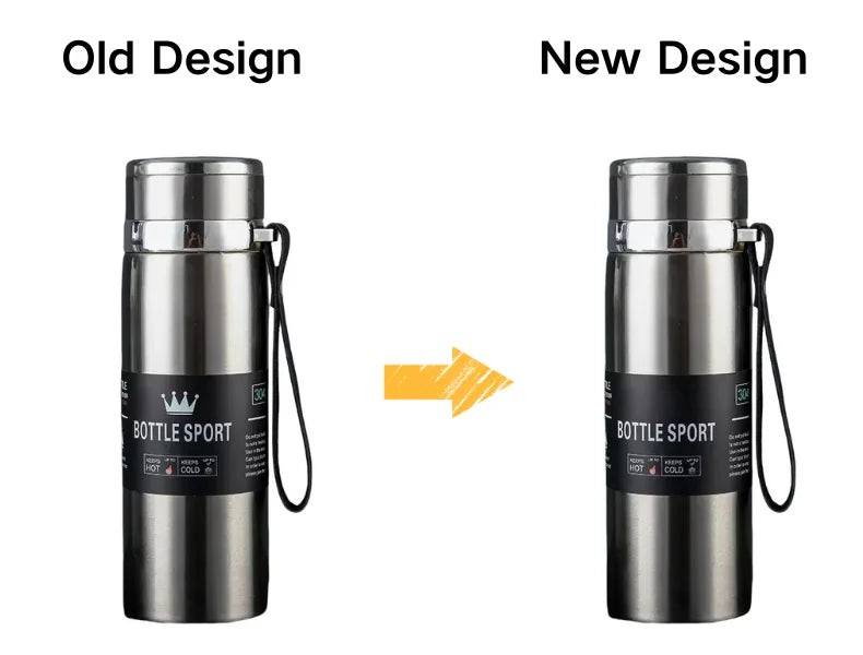 1L Stainless Steel Vacuum Thermal Water Bottle