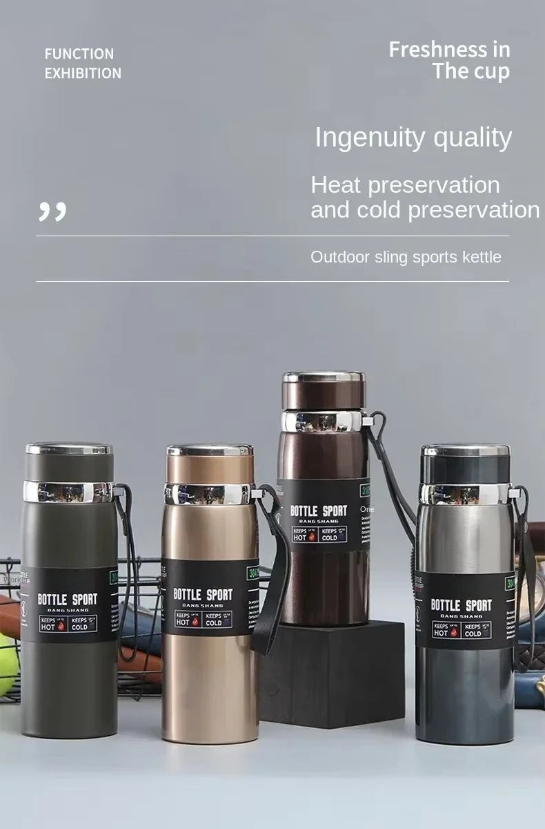 1L Stainless Steel Vacuum Thermal Water Bottle