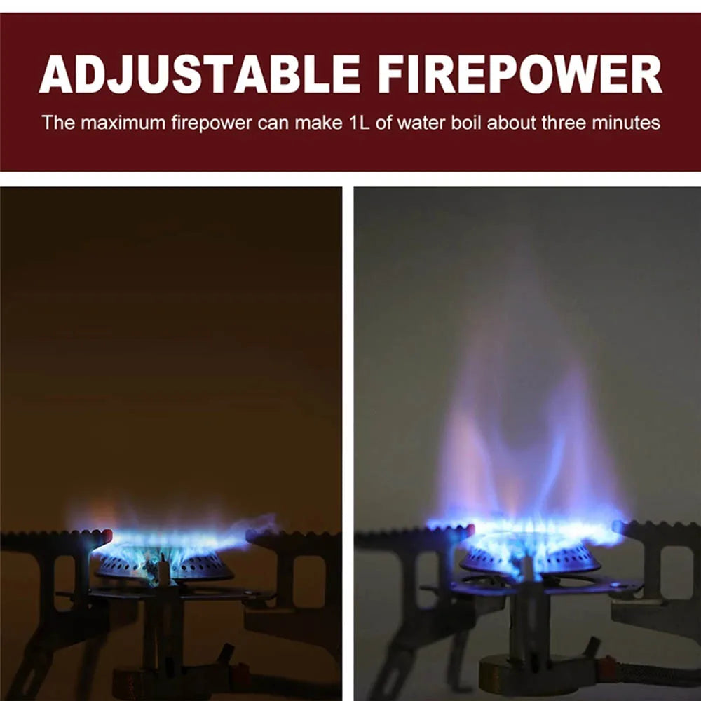 High-Power Camping Gas Burner — Outdoor BBQ Cooker