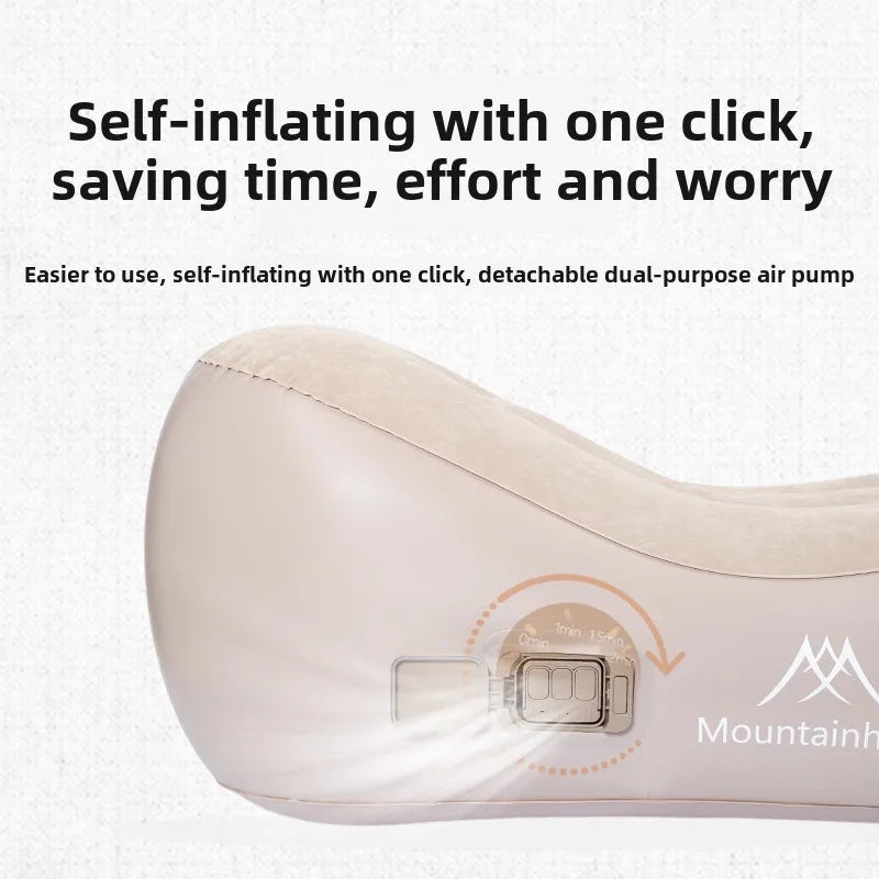 Self-Inflating Air Sofa Bed — Camping Mattress 180×75×58 cm