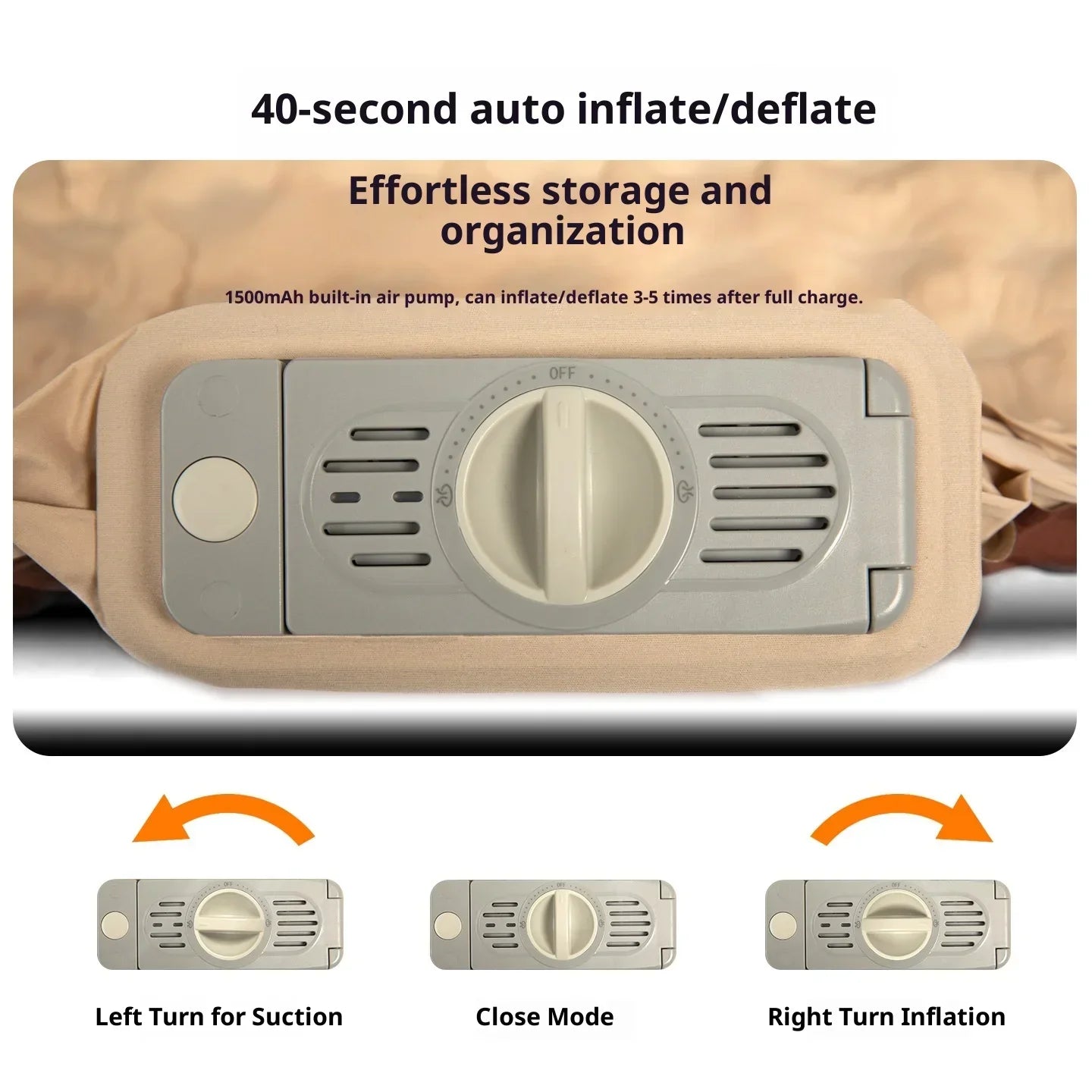 MOUNTAINHIKER 10cm Thick Self-Inflating Air Mattress Outdoor Sleeping Pad Available in 2 Sizes and 3 Colors