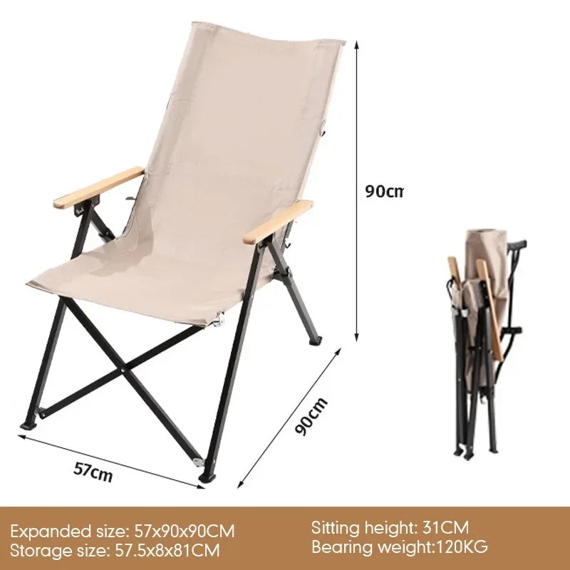 5-Position Folding Lounge Chair — Beach Chaise