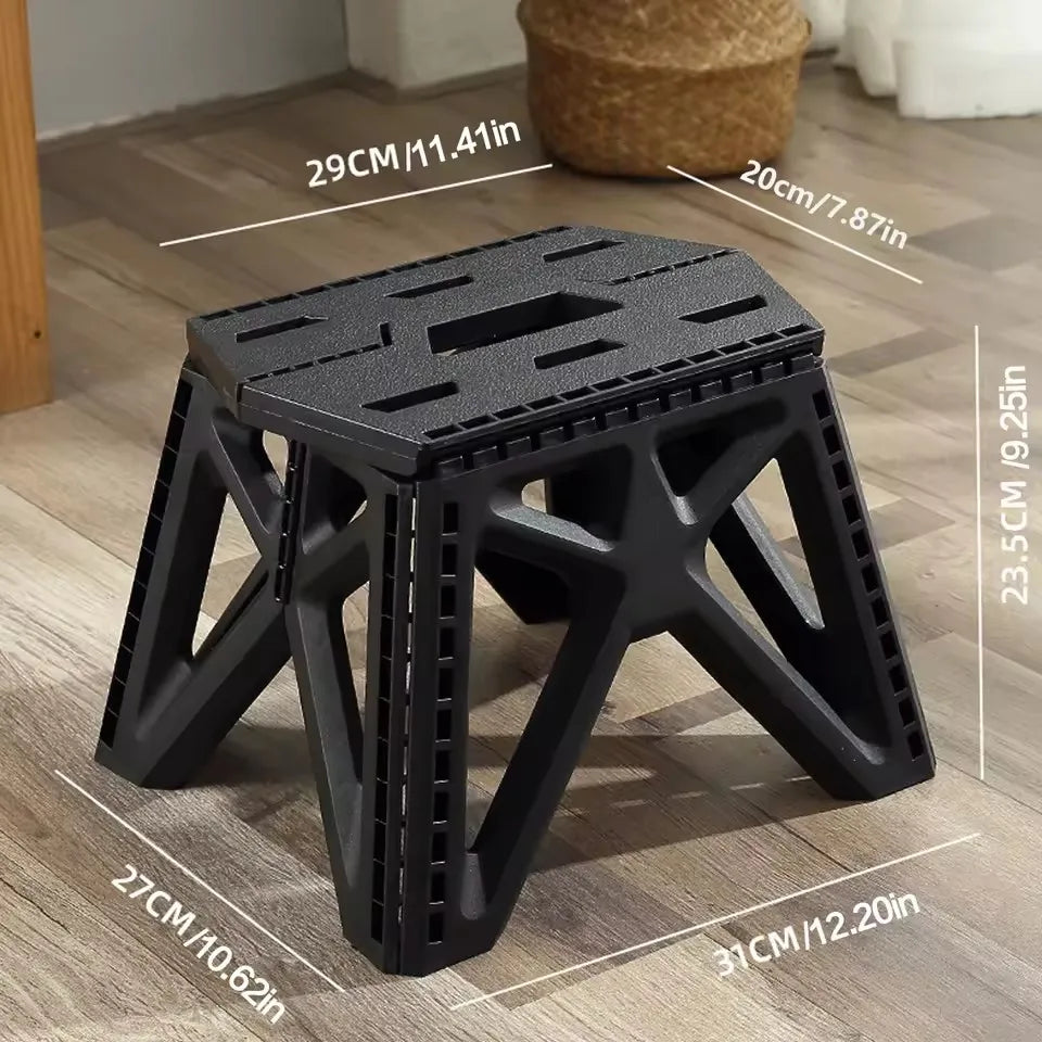 Compact Folding Camp Stool — Lightweight Footrest